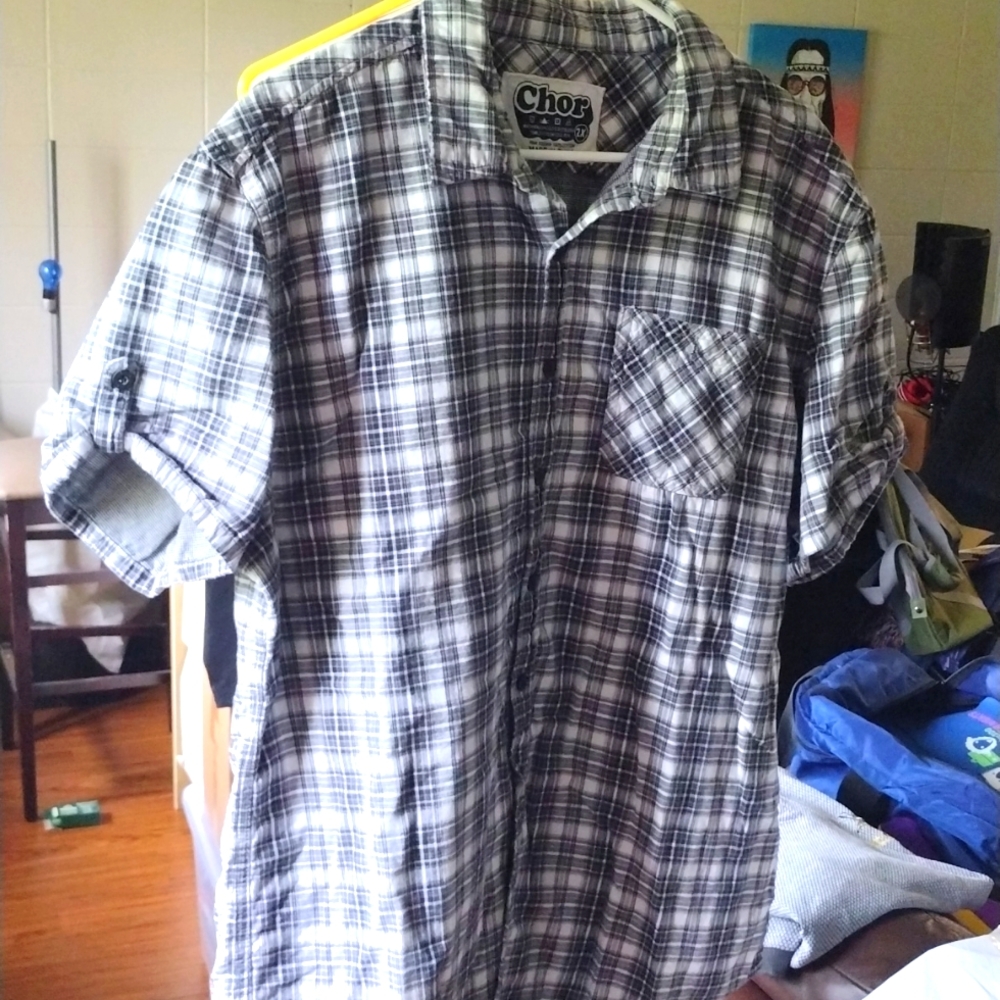 Men's 2X Chor Short Sleeve Button Up